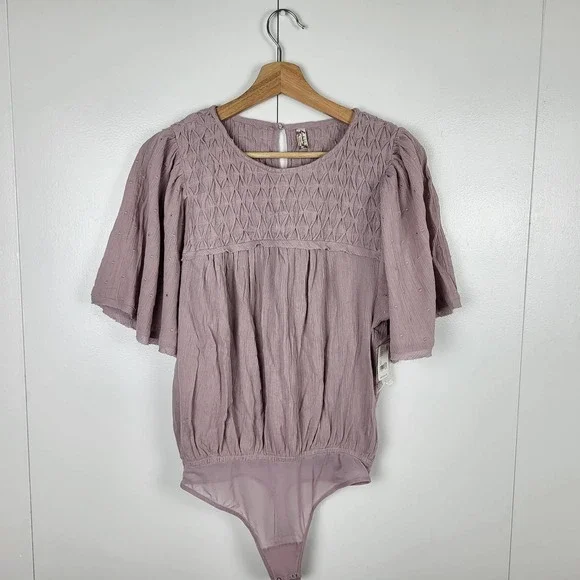 SOLD | NWT Free People Perfect Catch Bodysuit Silverberry | XS - Picture 5 of 10